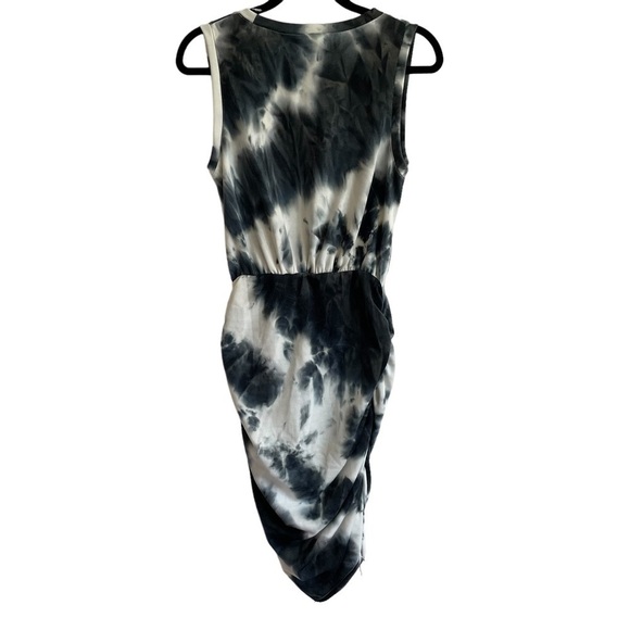 VICI Navy Tie Dye Ruched Dress, Size S - Picture 6 of 8